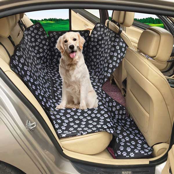 Housse de siège avant pour chien pour siège de voiture en cuir